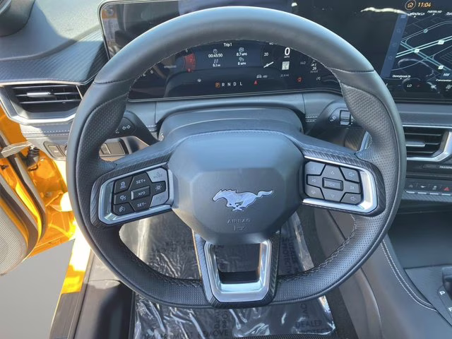 2026 Orange Fury Metallic Tri-Coat Ford Mustang EcoBoost Premium RWD Convertible