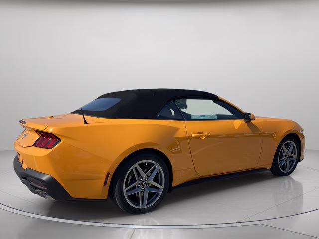 2026 Orange Fury Metallic Tri-Coat Ford Mustang EcoBoost Premium RWD Convertible