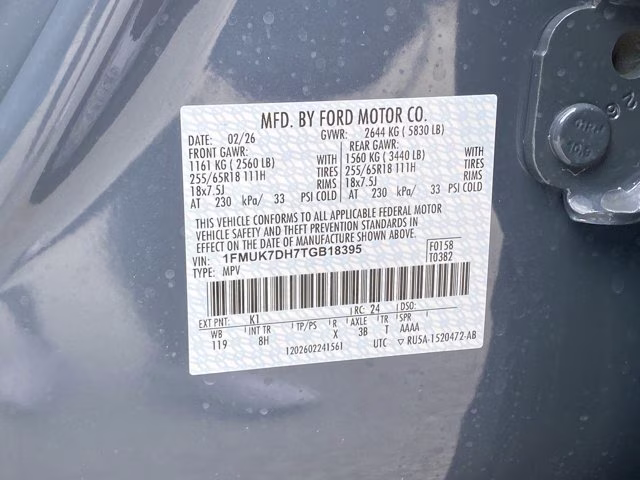 2026 Vapor Blue Metallic Ford Explorer Active RWD SUV