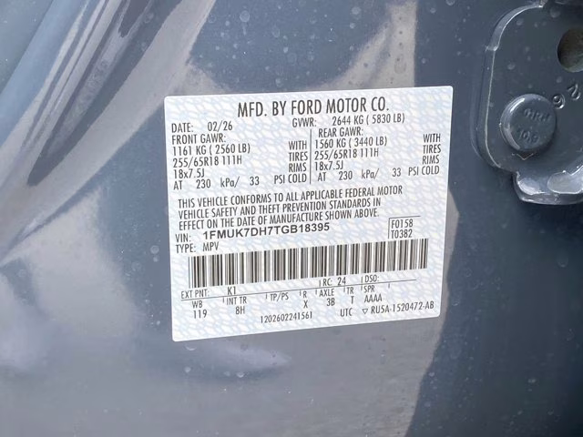 2026 Vapor Blue Metallic Ford Explorer Active RWD SUV