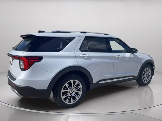 2026 Space White Metallic Ford Explorer Platinum RWD SUV