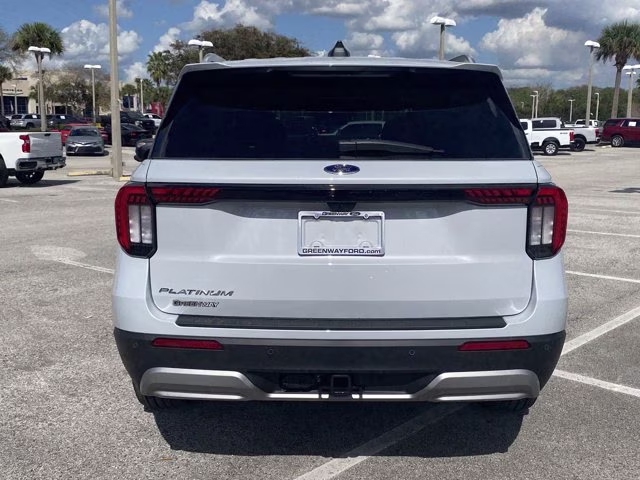 2026 Space White Metallic Ford Explorer Platinum RWD SUV