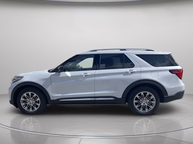 2026 Space White Metallic Ford Explorer Platinum RWD SUV