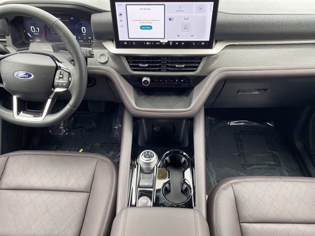 2026 Rapid Red Metallic Tinted Clearcoat Ford Explorer Platinum RWD SUV