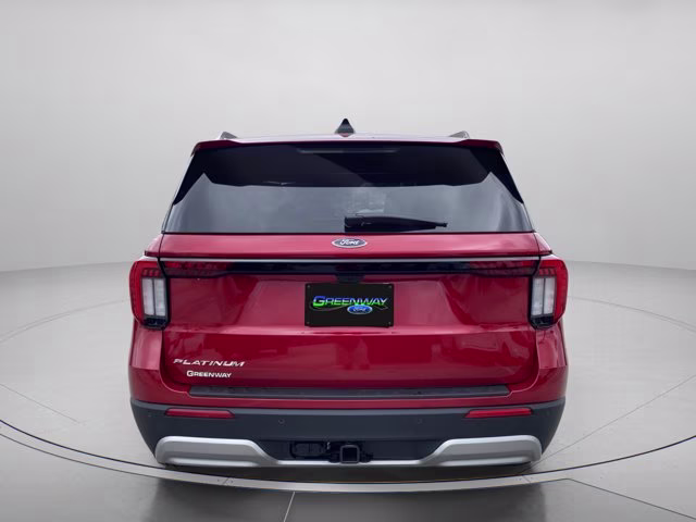 2026 Rapid Red Metallic Tinted Clearcoat Ford Explorer Platinum RWD SUV