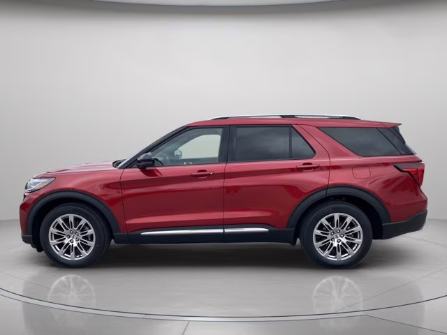 2026 Rapid Red Metallic Tinted Clearcoat Ford Explorer Platinum RWD SUV