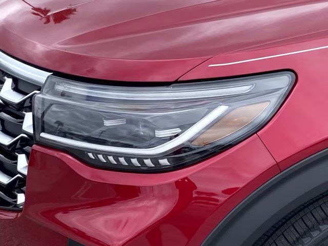 2026 Rapid Red Metallic Tinted Clearcoat Ford Explorer Platinum RWD SUV