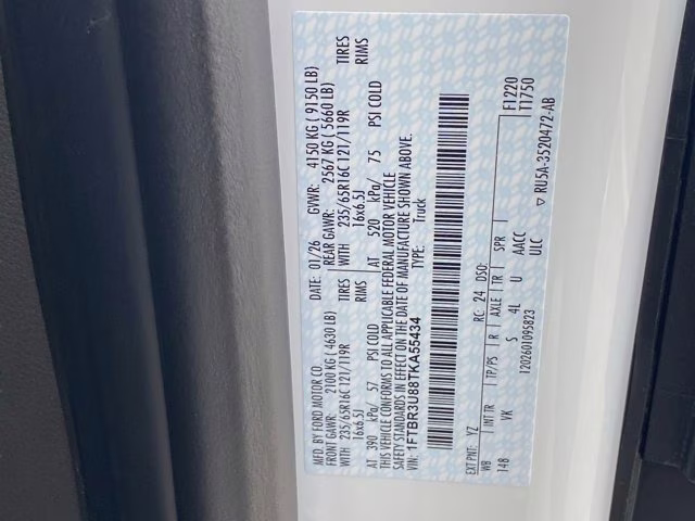 2026 Oxford White Ford Transit Cargo Van AWD Van