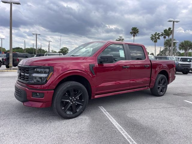 2026 Ruby Red Metallic Tinted Clearcoat Ford F-150 STX 4X4 Truck