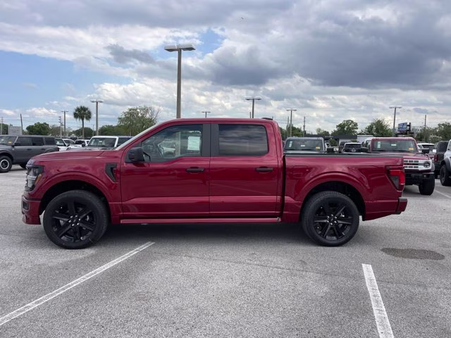 2026 Ruby Red Metallic Tinted Clearcoat Ford F-150 STX 4X4 Truck