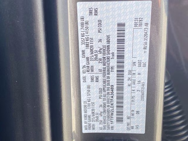 2026 Carbonized Gray Metallic Ford F-150 STX 4X4 Truck