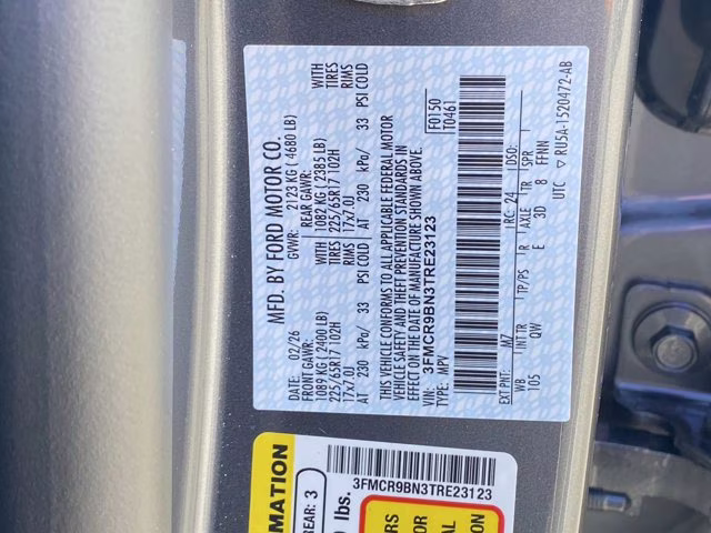 2026 Carbonized Gray Metallic Ford Bronco Sport Big Bend 4X4 SUV