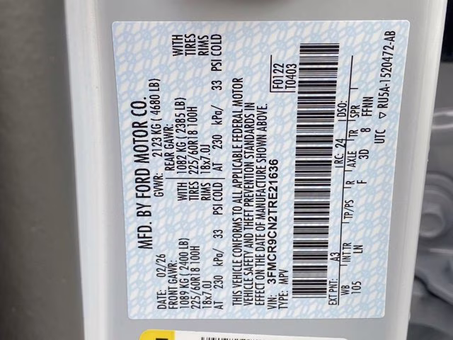 2026 Space White Metallic Ford Bronco Sport Outer Banks 4X4 SUV