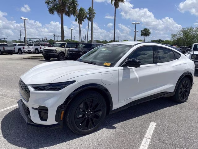 2026 Star White Metallic Tri-Coat Ford Mustang Mach-E Premium RWD SUV
