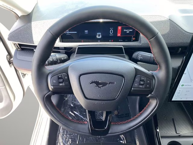 2026 Star White Metallic Tri-Coat Ford Mustang Mach-E Premium RWD SUV