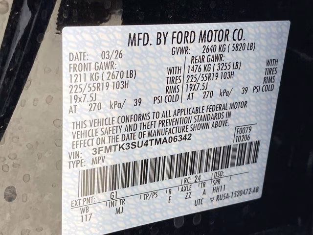 2026 Shadow Black Ford Mustang Mach-E Premium AWD SUV