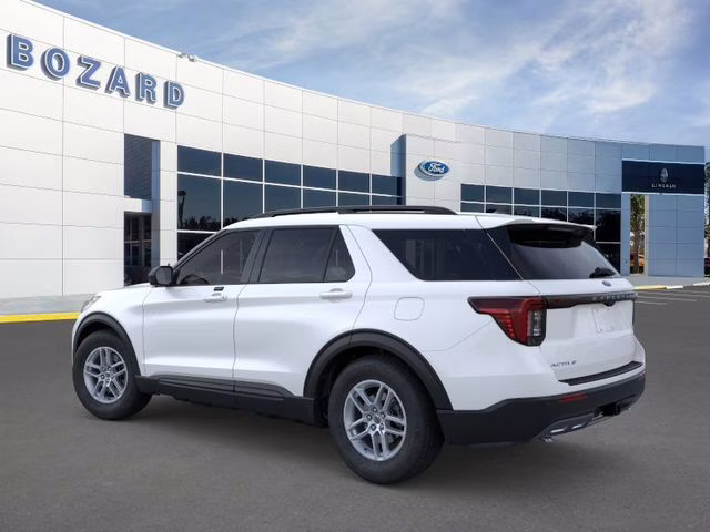 2026 Star White Metallic Tri-Coat Ford Explorer Active RWD SUV