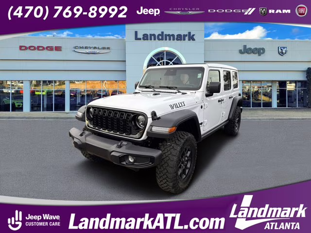 2026 Bright White Clearcoat Jeep Wrangler Willys 4X4 Convertible