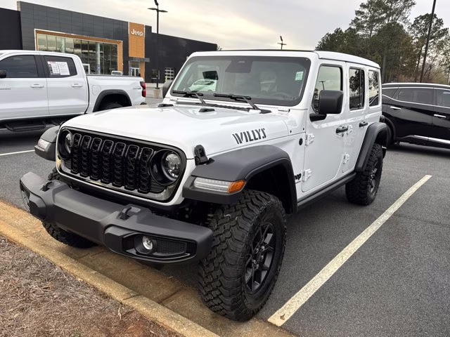 2026 Bright White Clearcoat Jeep Wrangler Willys 4X4 Convertible