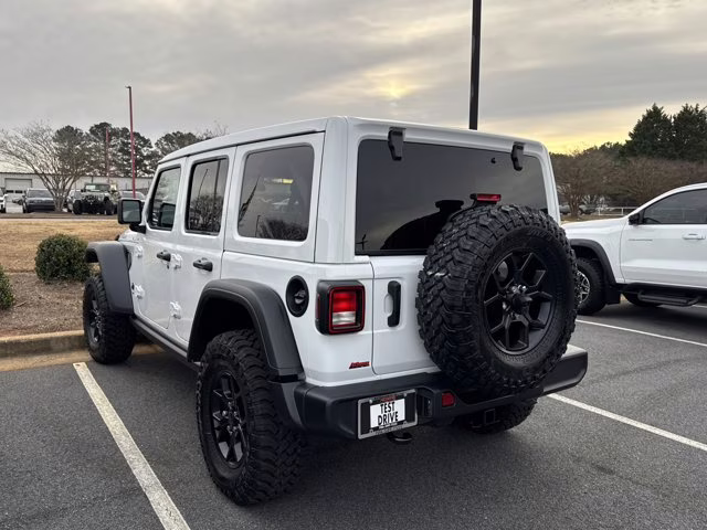 2026 Bright White Clearcoat Jeep Wrangler Willys 4X4 Convertible