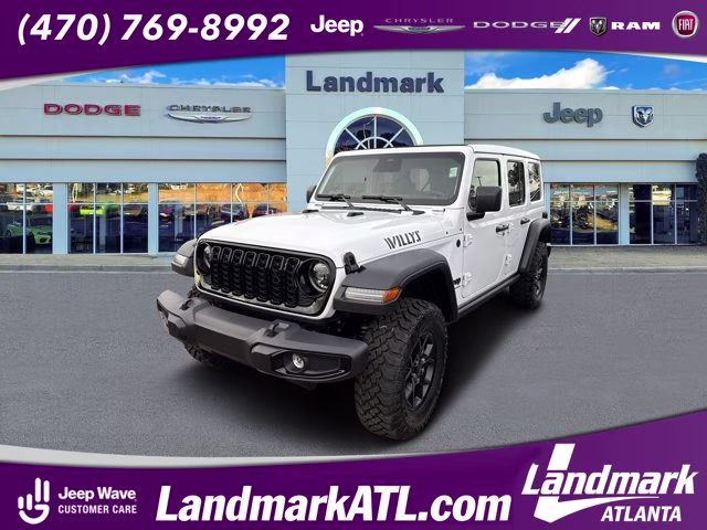 2026 Bright White Clearcoat Jeep Wrangler Willys 4X4 Convertible