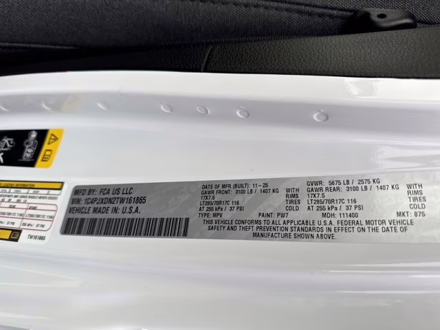 2026 Bright White Clearcoat Jeep Wrangler Willys 4X4 Convertible