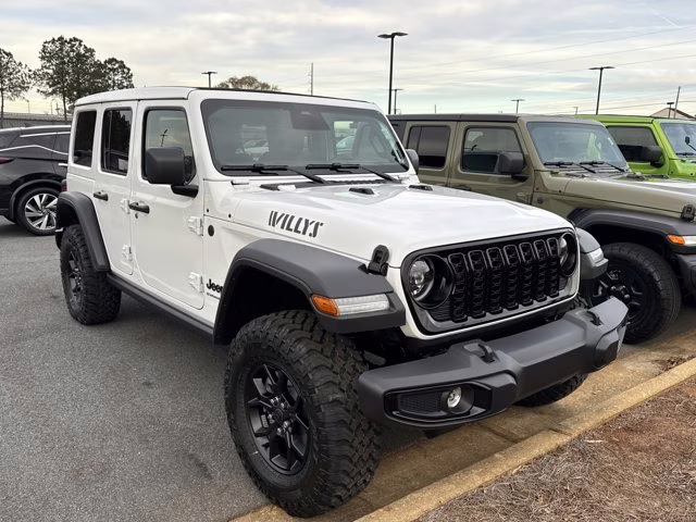 2026 Bright White Clearcoat Jeep Wrangler Willys 4X4 Convertible
