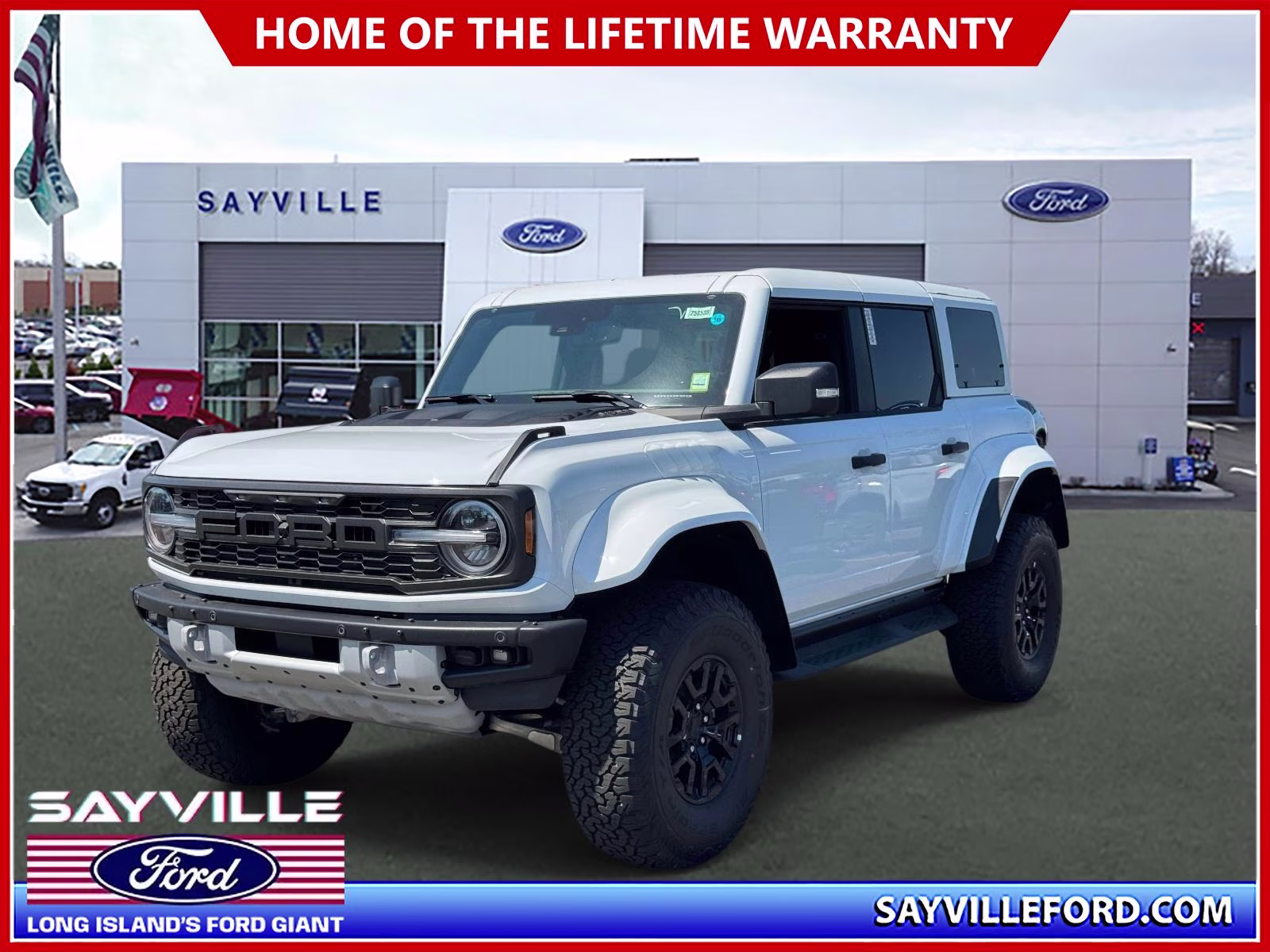 2025 Oxford White Ford Bronco Raptor 4 Door Advanced 4x4 4X4 SUV