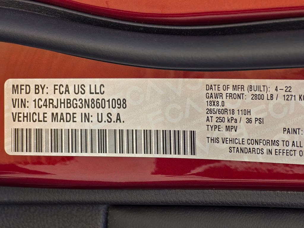 2022 Velvet Red Pearlcoat Jeep Grand Cherokee Limited 4X4 SUV