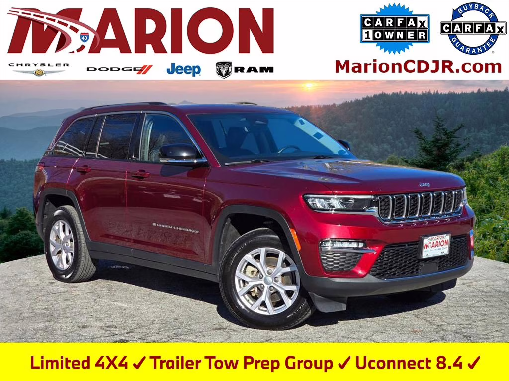 2022 Velvet Red Pearlcoat Jeep Grand Cherokee Limited 4X4 SUV