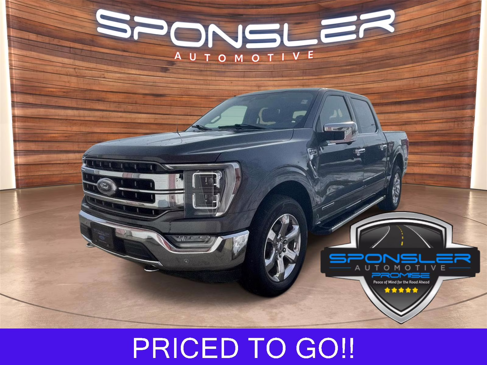 Carbonized Gray 2022 Ford F-150 Lariat SuperCrew 4WD Pickup Truck Four-Wheel Drive Automatic