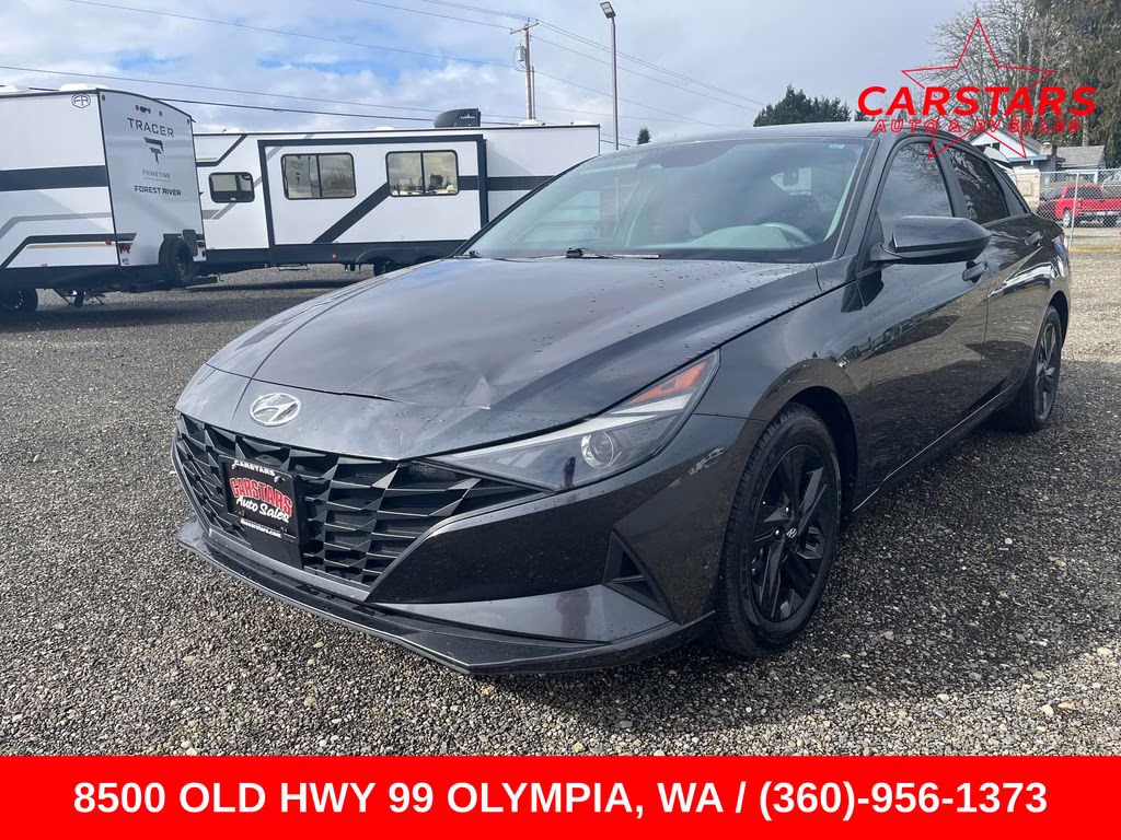 2021 Portofino Gray Hyundai Elantra SEL FWD Sedan