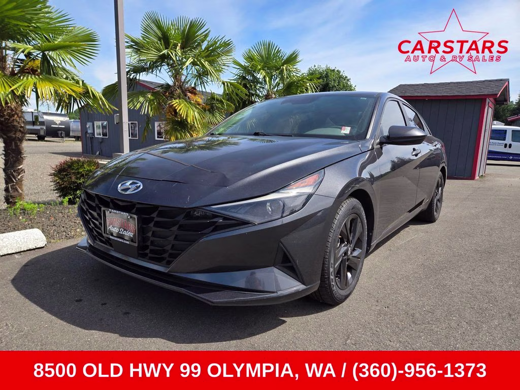 2021 Portofino Gray Hyundai Elantra SEL FWD Sedan