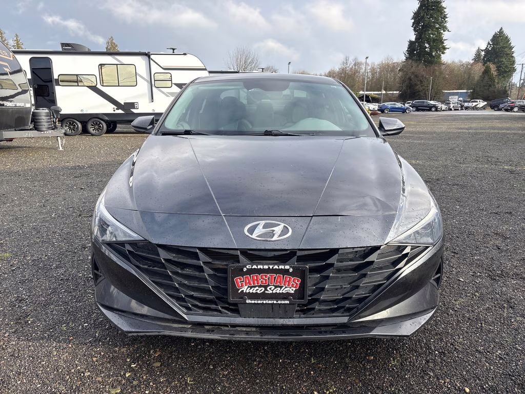 2021 Portofino Gray Hyundai Elantra SEL FWD Sedan