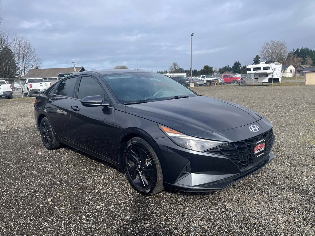 2021 Portofino Gray Hyundai Elantra SEL FWD Sedan