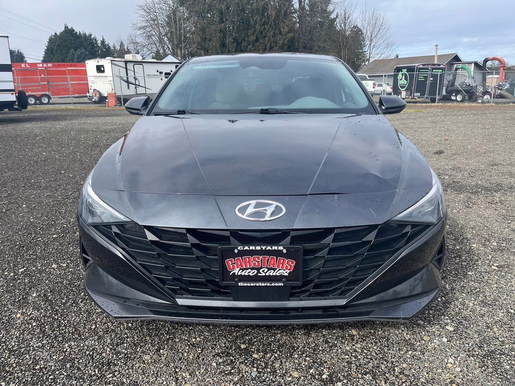 2021 Portofino Gray Hyundai Elantra SEL FWD Sedan