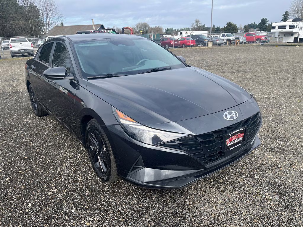 2021 Portofino Gray Hyundai Elantra SEL FWD Sedan