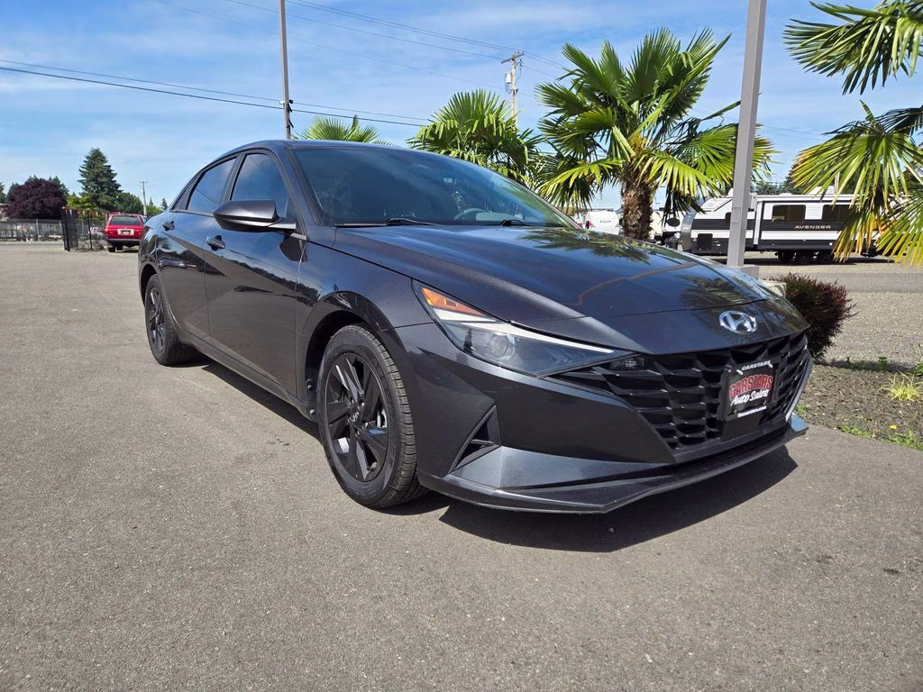 2021 Portofino Gray Hyundai Elantra SEL FWD Sedan