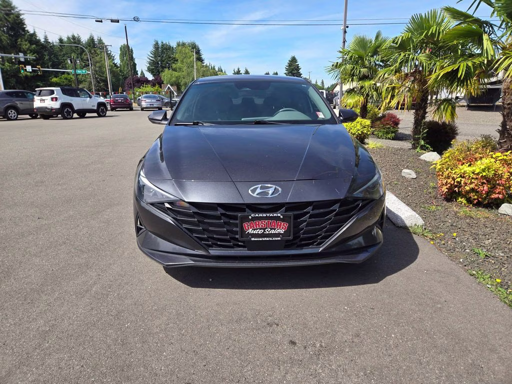 2021 Portofino Gray Hyundai Elantra SEL FWD Sedan