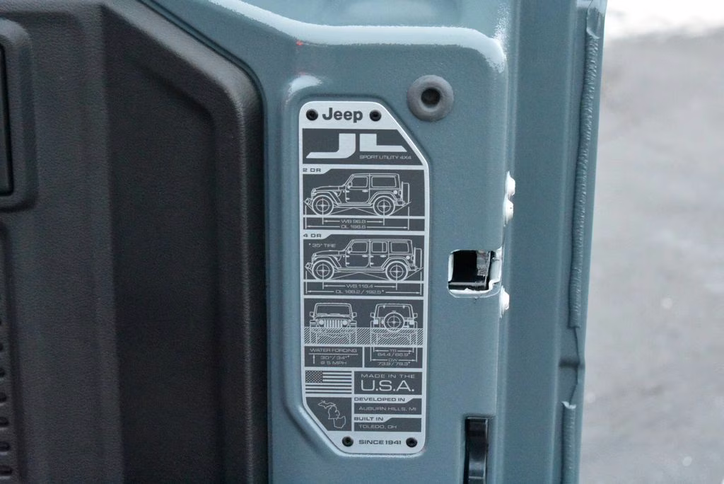 2026 Anvil Clear Coat Jeep Wrangler Willys 4X4 SUV