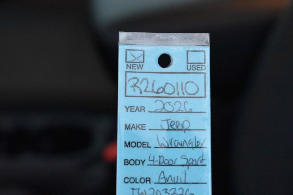 2026 Anvil Clear Coat Jeep Wrangler Willys 4X4 SUV