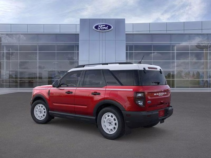 2025 Ruby Red Metallic Tinted Clearcoat Ford Bronco Sport Heritage 4X4 SUV