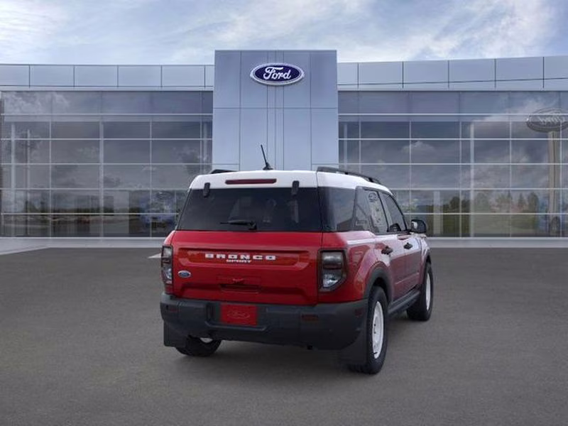 2025 Ruby Red Metallic Tinted Clearcoat Ford Bronco Sport Heritage 4X4 SUV
