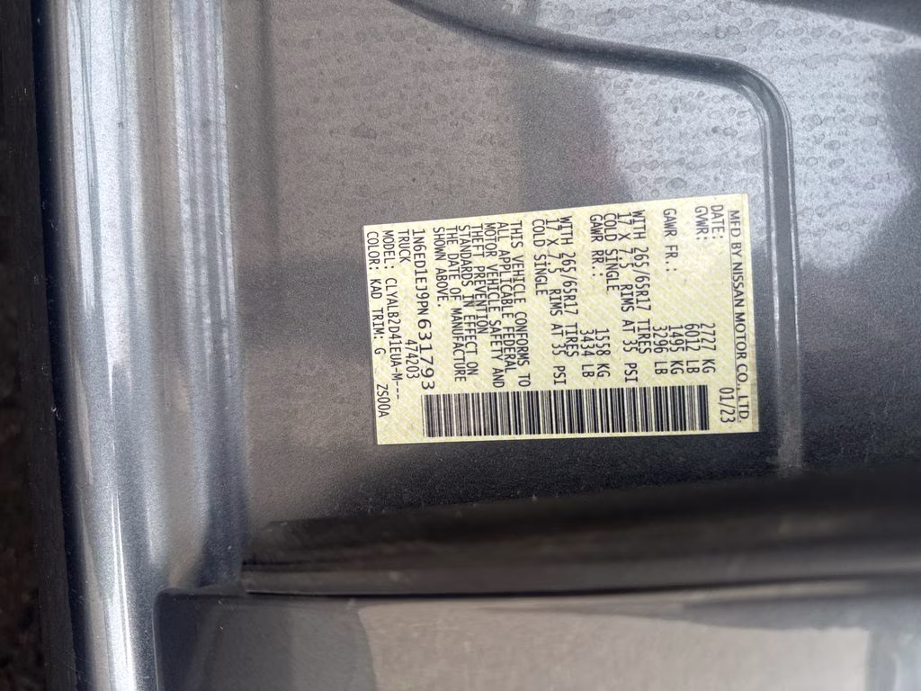 2023 Gun Metallic Nissan Frontier SV RWD Truck