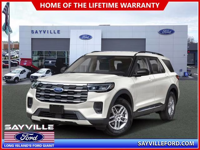 2026 Star White Metallic Tri-Coat Ford Explorer Active w/100A Pkg 4WD 4X4 SUV