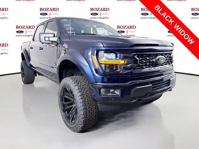2025 Antimatter Blue Metallic Ford F-150 XLT Black Widow 4X4 Truck