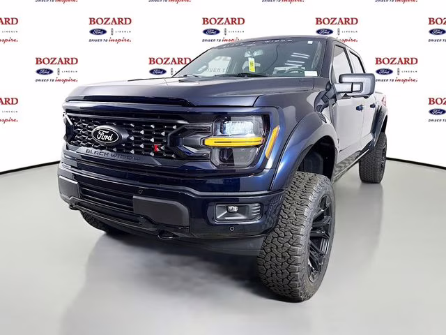 2025 Antimatter Blue Metallic Ford F-150 XLT Black Widow 4X4 Truck