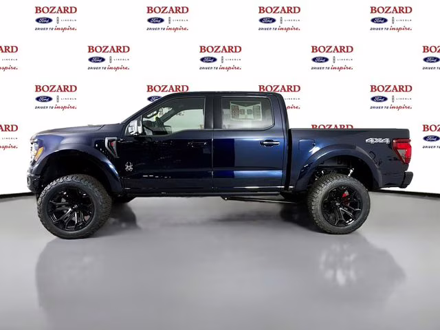 2025 Antimatter Blue Metallic Ford F-150 XLT Black Widow 4X4 Truck