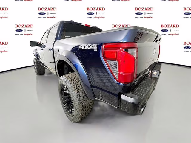 2025 Antimatter Blue Metallic Ford F-150 XLT Black Widow 4X4 Truck
