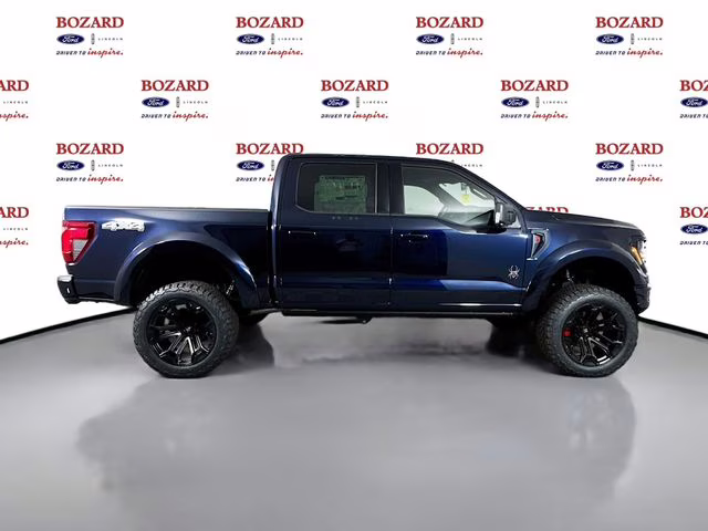 2025 Antimatter Blue Metallic Ford F-150 XLT Black Widow 4X4 Truck